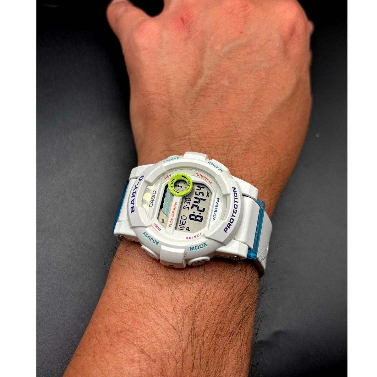 Casio Baby-G G-Lide BGD-180FB-7 White Tide Graph Digital Watch 100M
