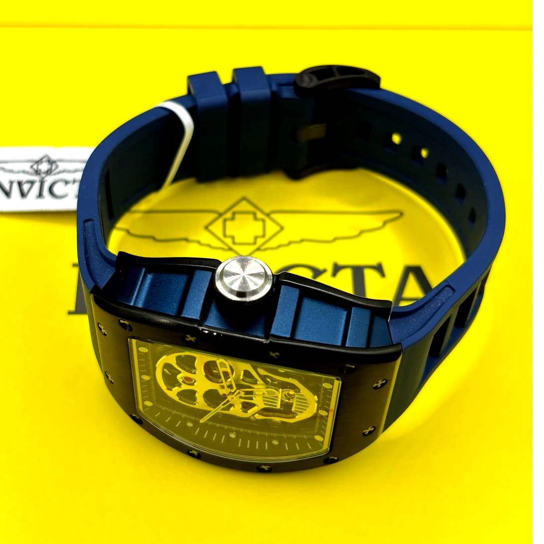 Invicta S1 Rally Crestpath 49023 Automatic Skeleton Dial Mens Watch 41mm Blue
