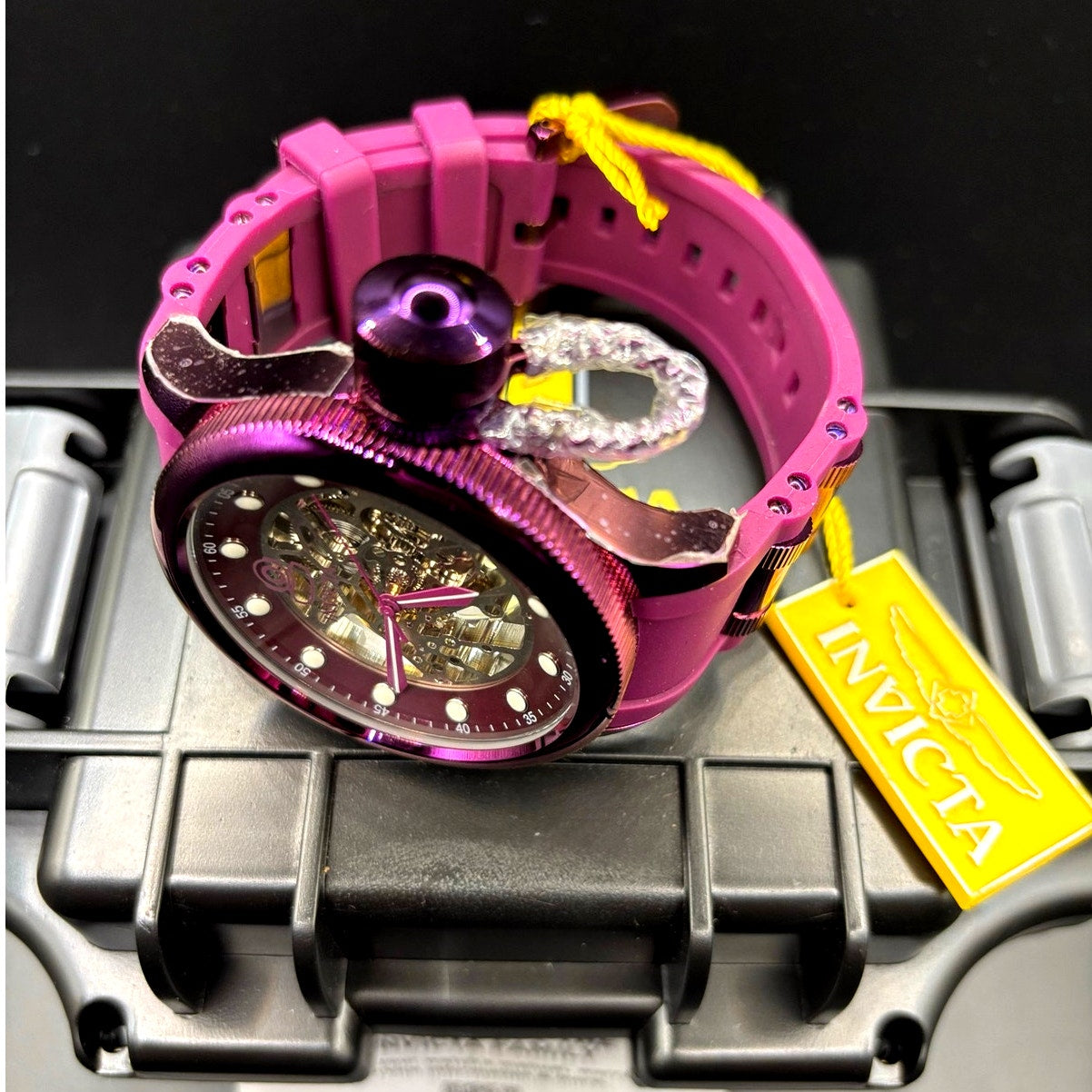 Invicta Pro Diver 40741 Automatic Skeleton Purple 51mm NIBWT
