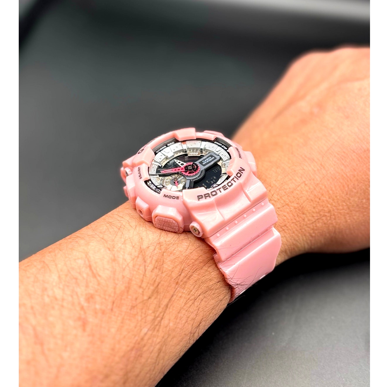 Casio G-Shock GMAS-110MP-4A2 Women’s Pink Analog Digital Watch NIBWT