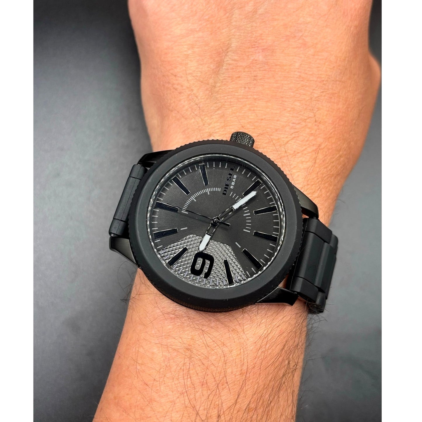 Diesel Rasp NSBB DZ1873 Men’s Black Stainless Steel 50mm Men's Watch
