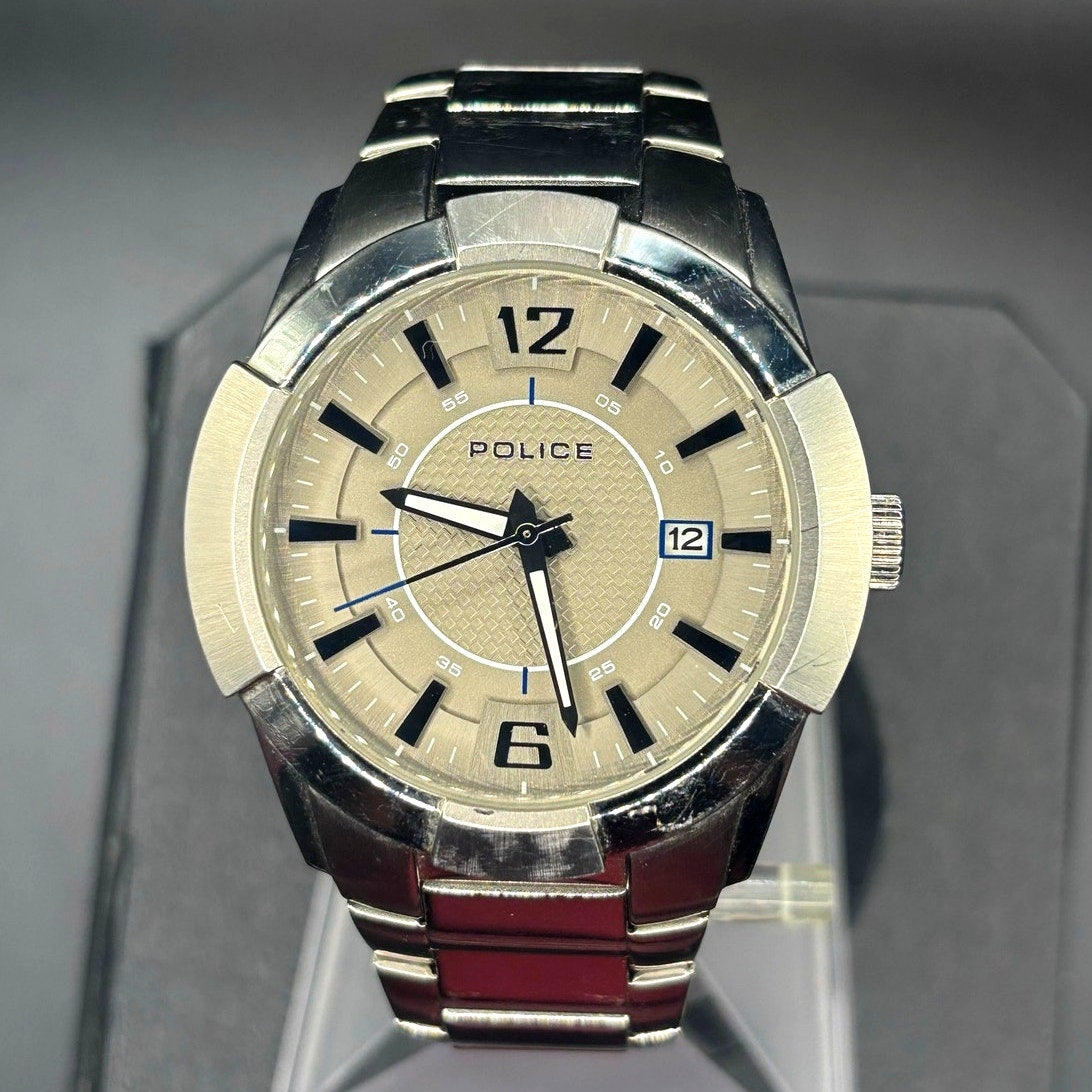 Police Sincere 12547J Silver Men's Watch 44mm