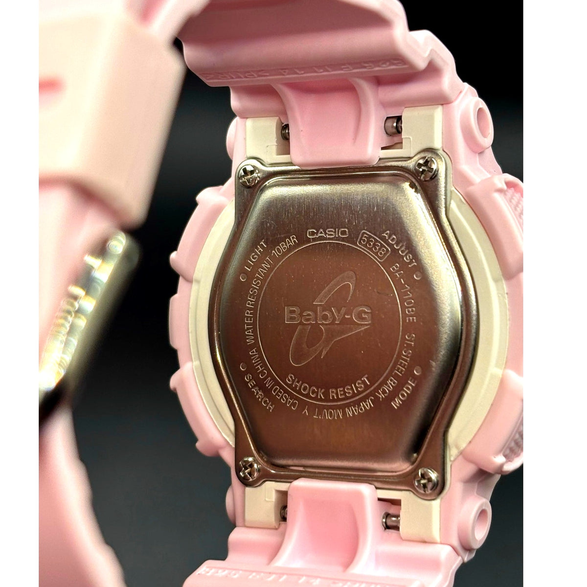 Casio Baby-G BA-110BE-4A Beach Color Pink Analog Digital Women’s Watch 100M