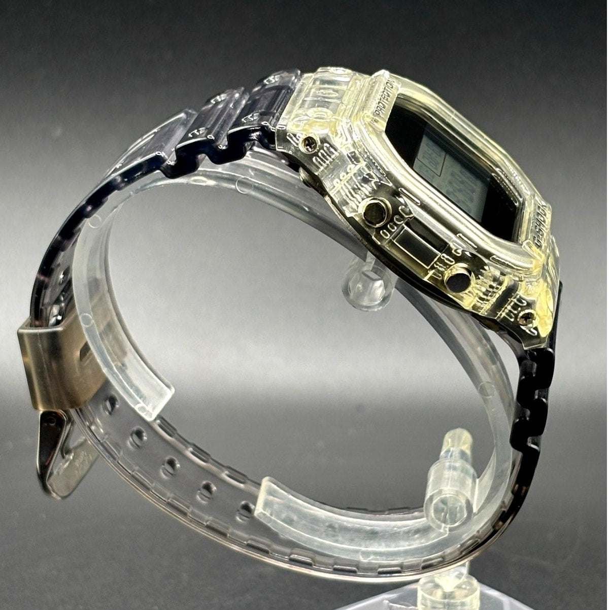 Casio G-Shock DW5600SK-1 Skeleton Clear Resin Digital Unisex Retro Watch