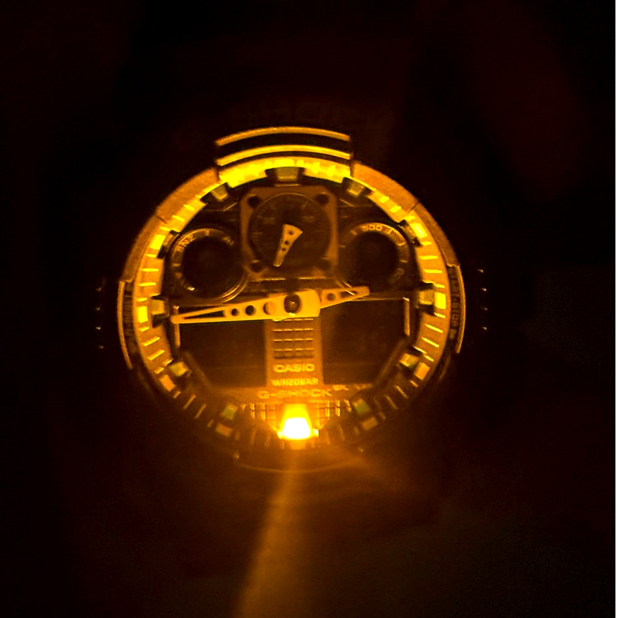Casio G-Shock GA100MC-1A4 Military Color Black Gold  Nylon Cloth Men's Watch