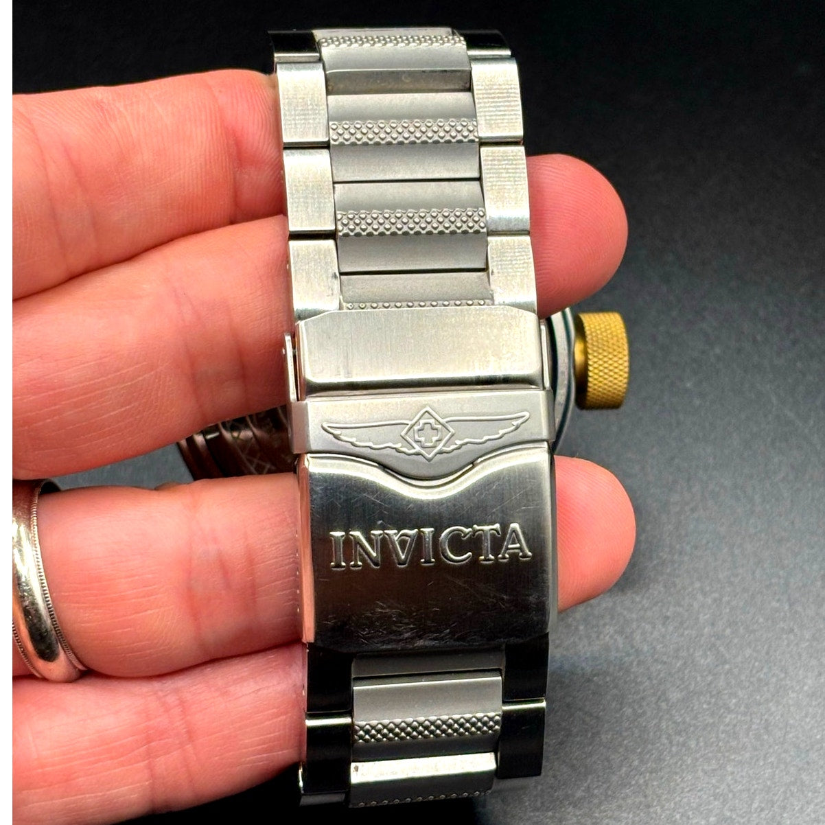 Invicta Reserve Bolt 1578 Swiss Made Retrograde Day 50mm Steel Watch Case