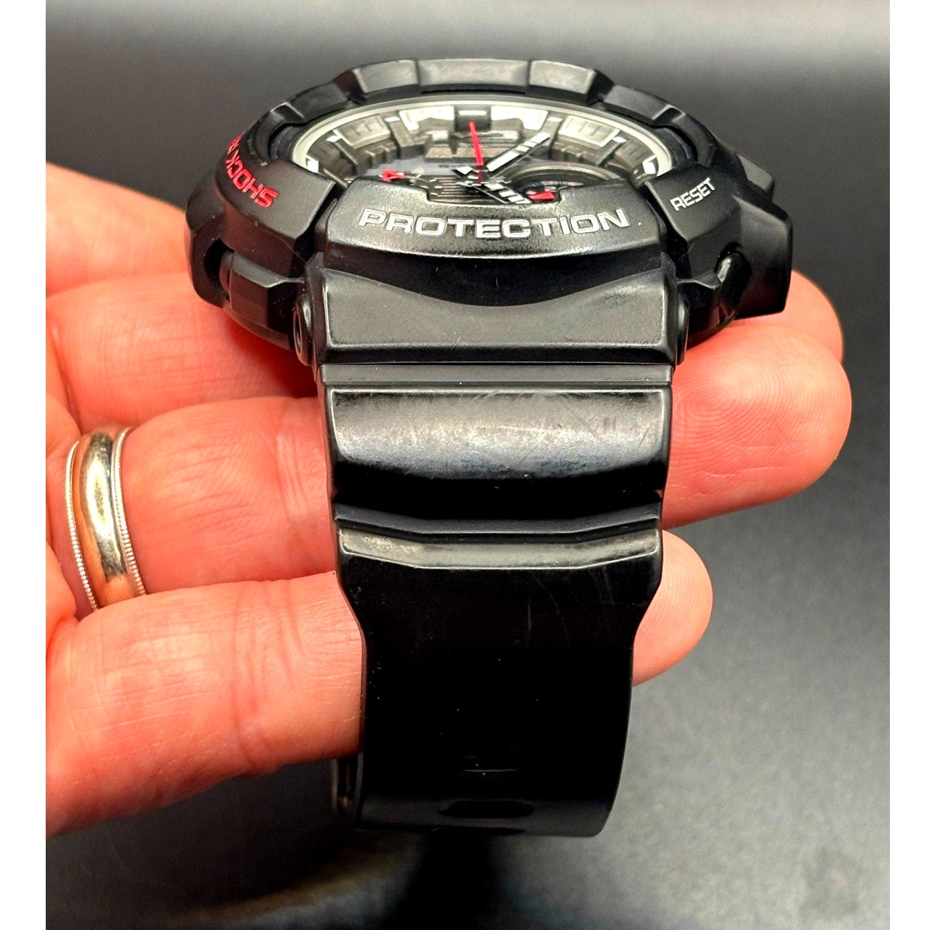 Casio G-Shock GAC-110-1A Analog Chronograph Black Silver 200M Watch