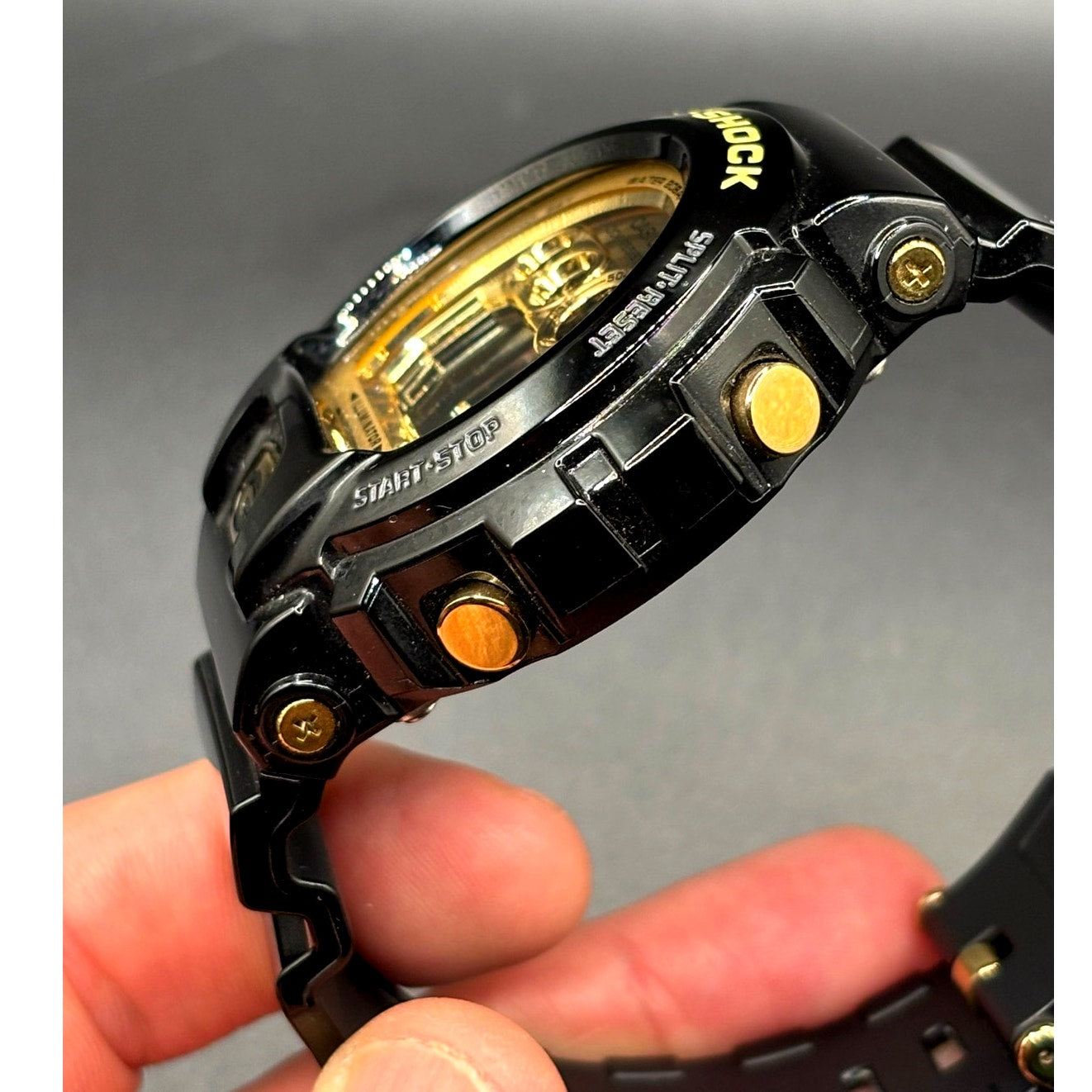 Casio G-Shock GD-X6900FB-1 Black Gold Mirror Dial XL Watch Full Set NIB