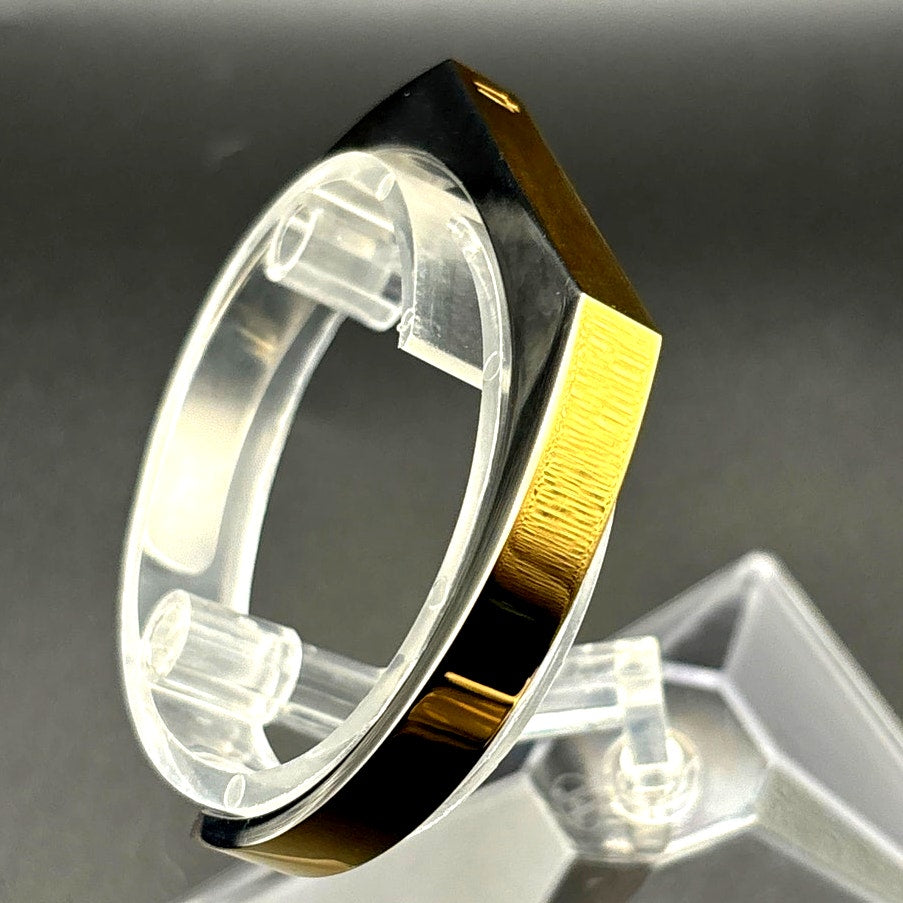 Bulova Two Tone Stainless Steel Open Cuff Bracelet Unisex Small NIB