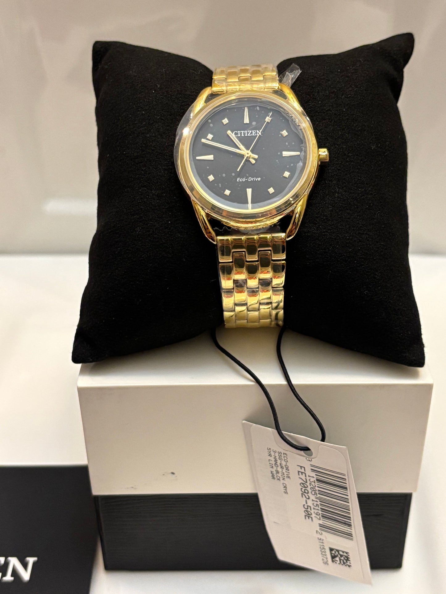 Citizen Eco-Drive FE7092-50E Women’s Dress Classic Gold-Tone Stainless Steel Watch