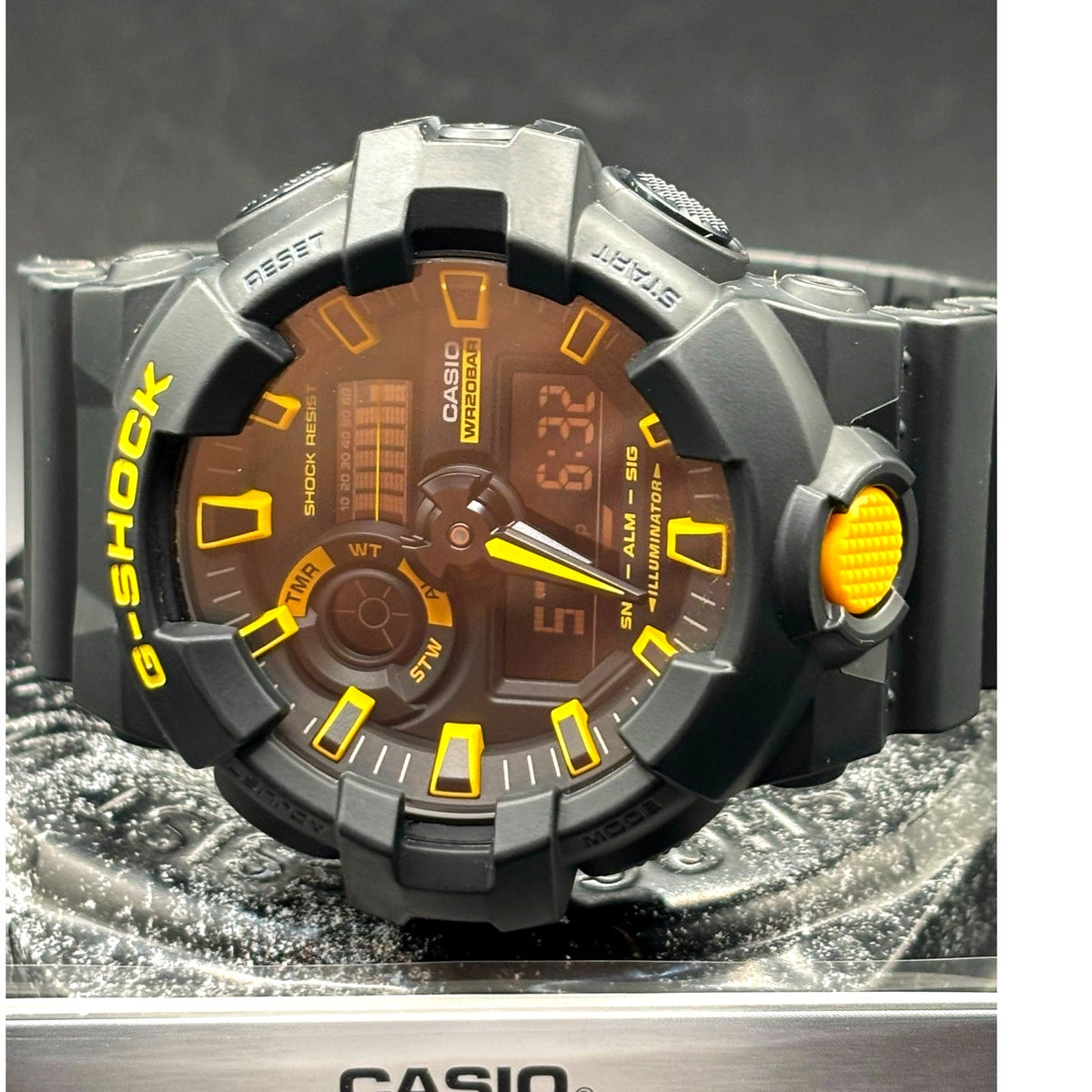 Casio G-Shock GA-700CY-1A Caution Yellow Black Analog Digital Men’s Watch
