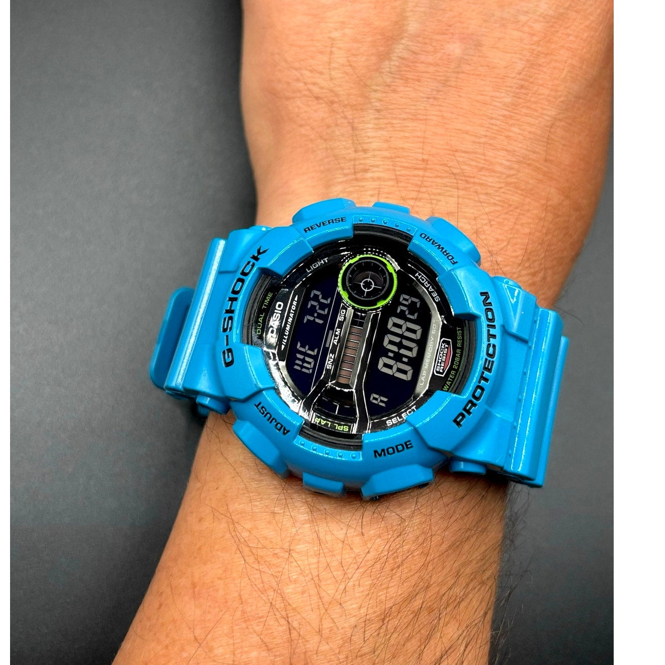 Casio G-Shock GD-110-2 Azure Blue Digital 200M Men's Watch NIB