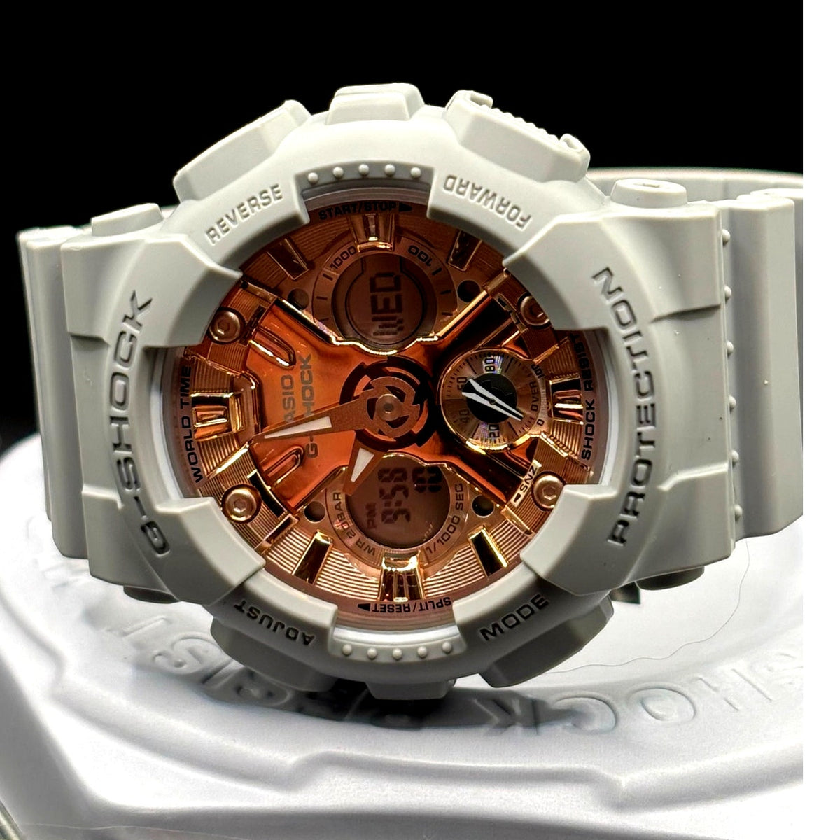Casio G-Shock GMA-S120MF-8A Matte Gray Metallic Rose Gold Dial Women's Watch