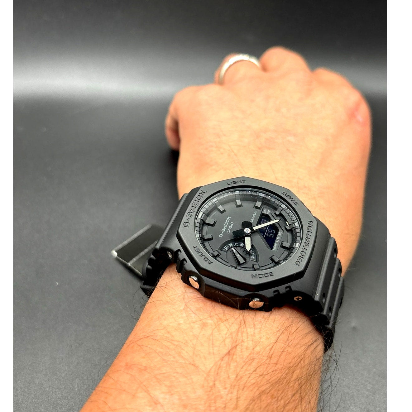 Casio G-Shock GA2100-1A1 Monochrome Black Carbon Core Analog Digital Men’s Watch