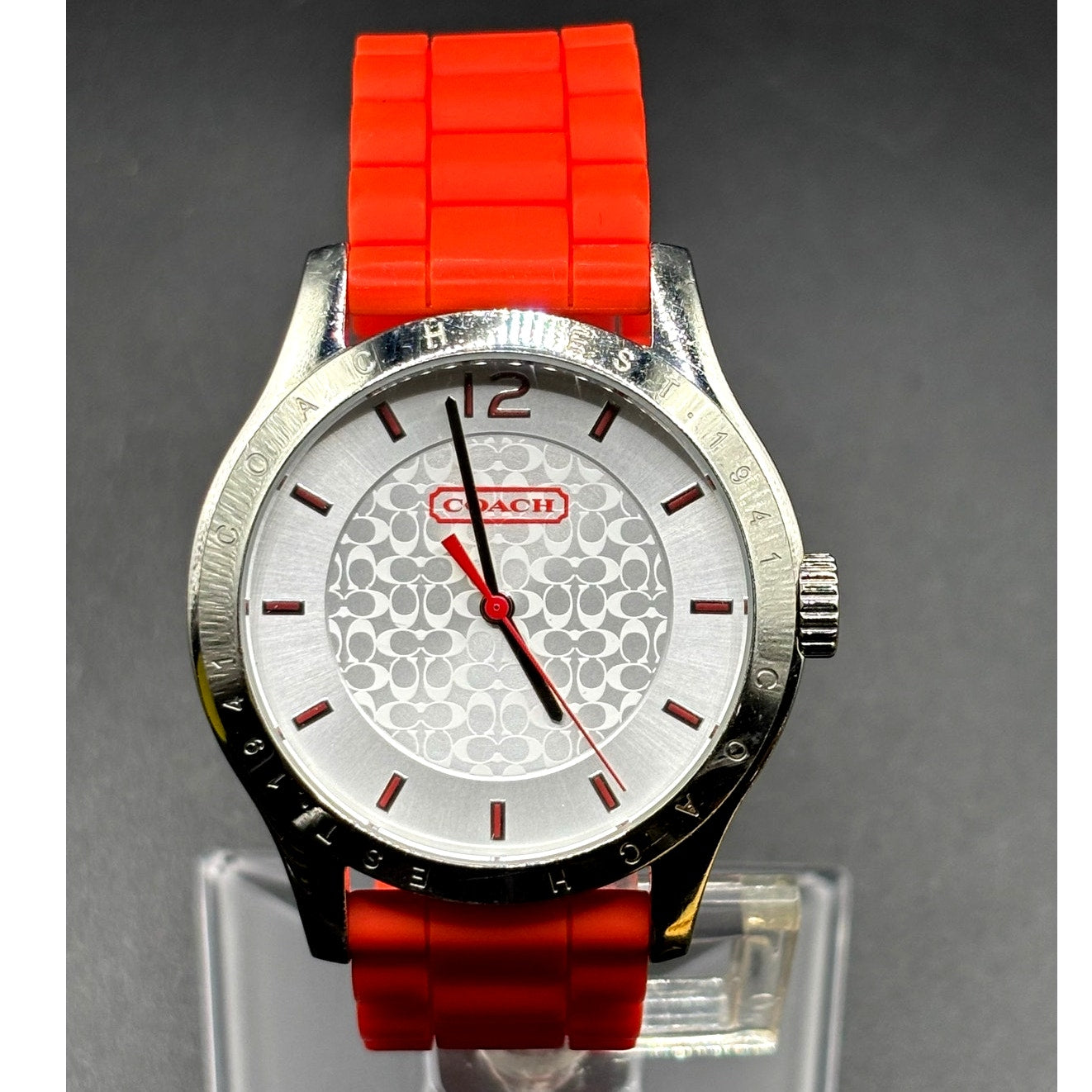 Coach Maddy CA.69.3.14.0706 Orange Silicone 41mm Quartz Women's Watch