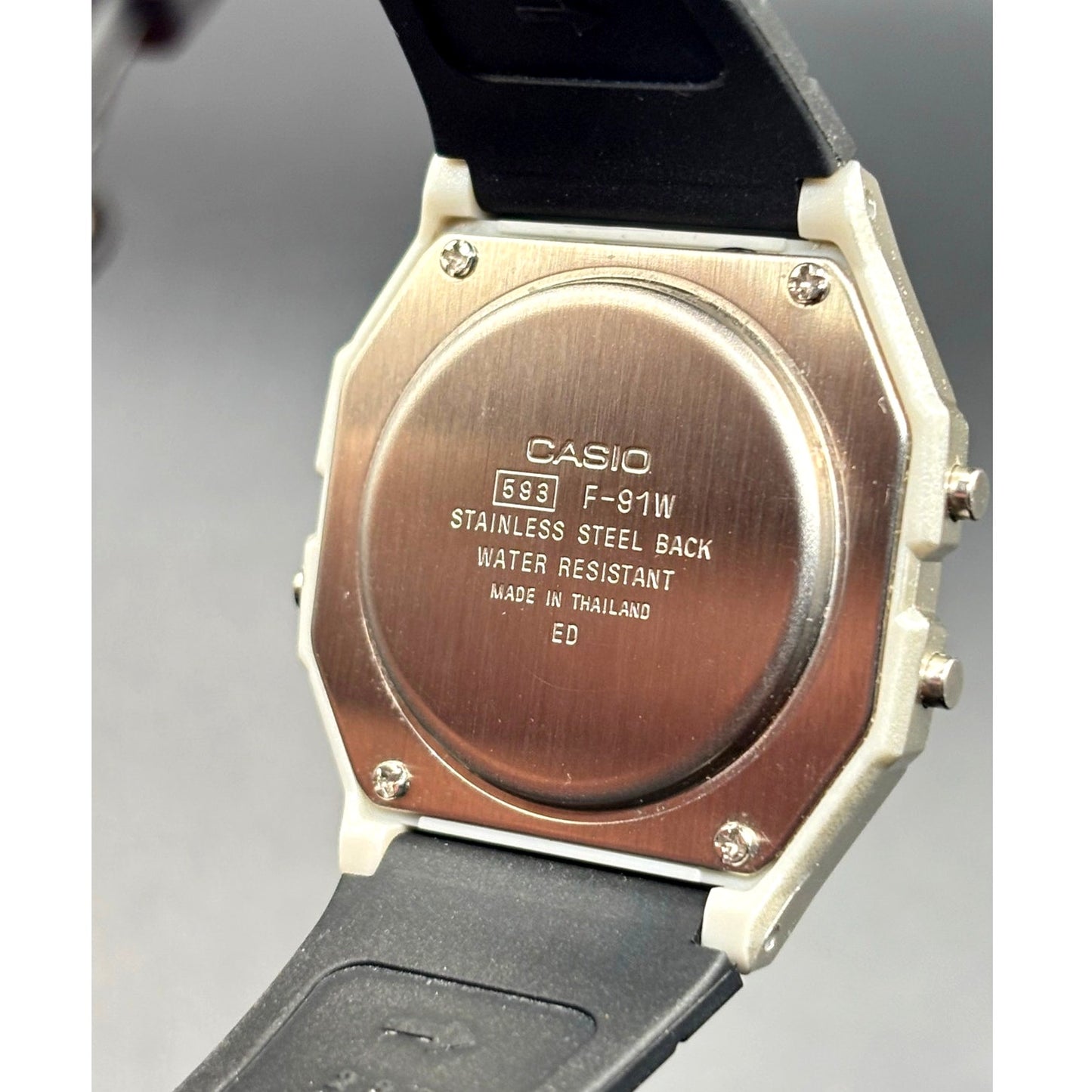 LWS Dark Rose F91W Custom Pink Display Digital Watch