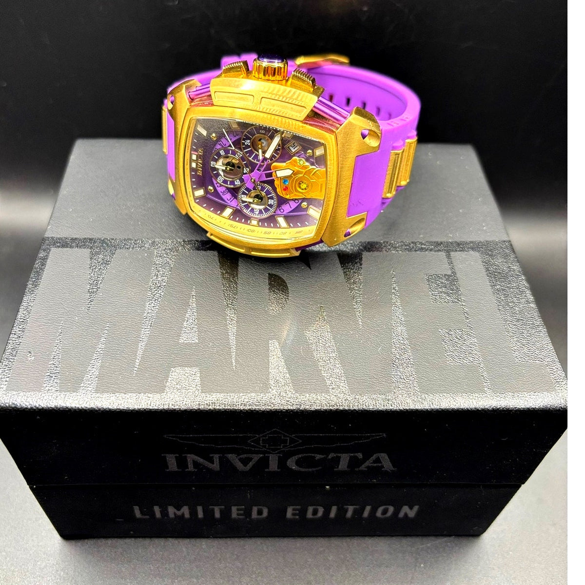 Invicta Marvel Thanos 37390 Limited Edition 53mm Chronograph Watch 225/4000