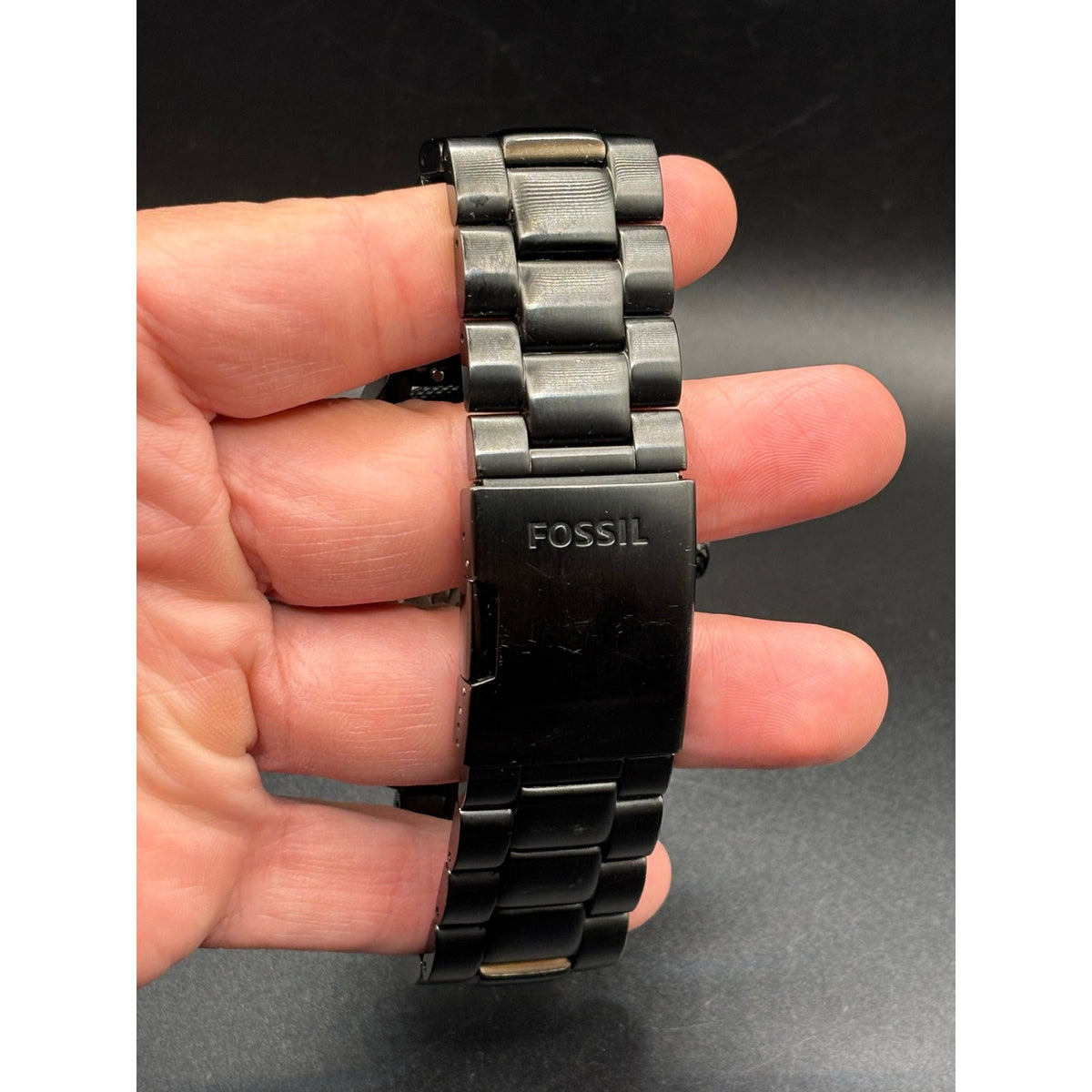 Fossil ME3080 Modern Machine Automatic Skeleton Black Steel Men’s Watch 50mm