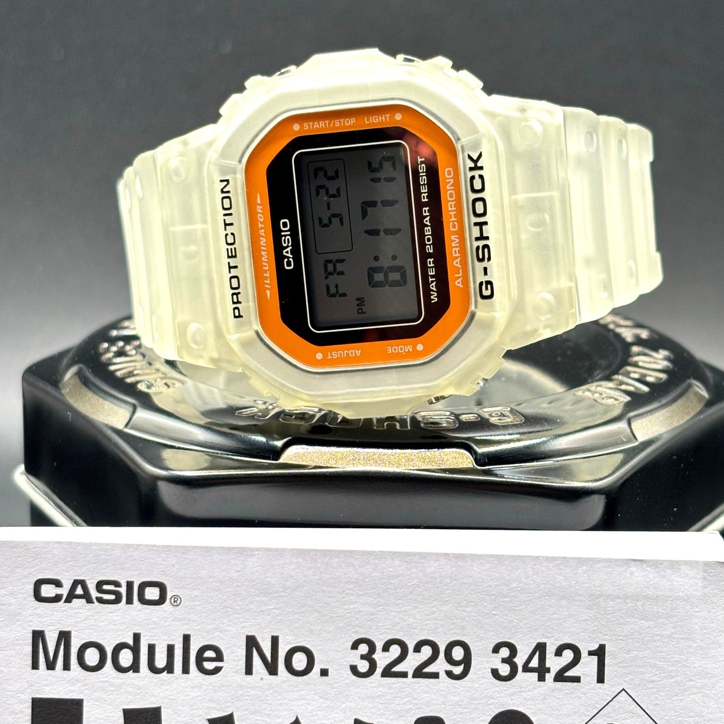 Casio G-Shock DW-5600LS-7 Color Skeleton Series Digital Translucent Watch NIB