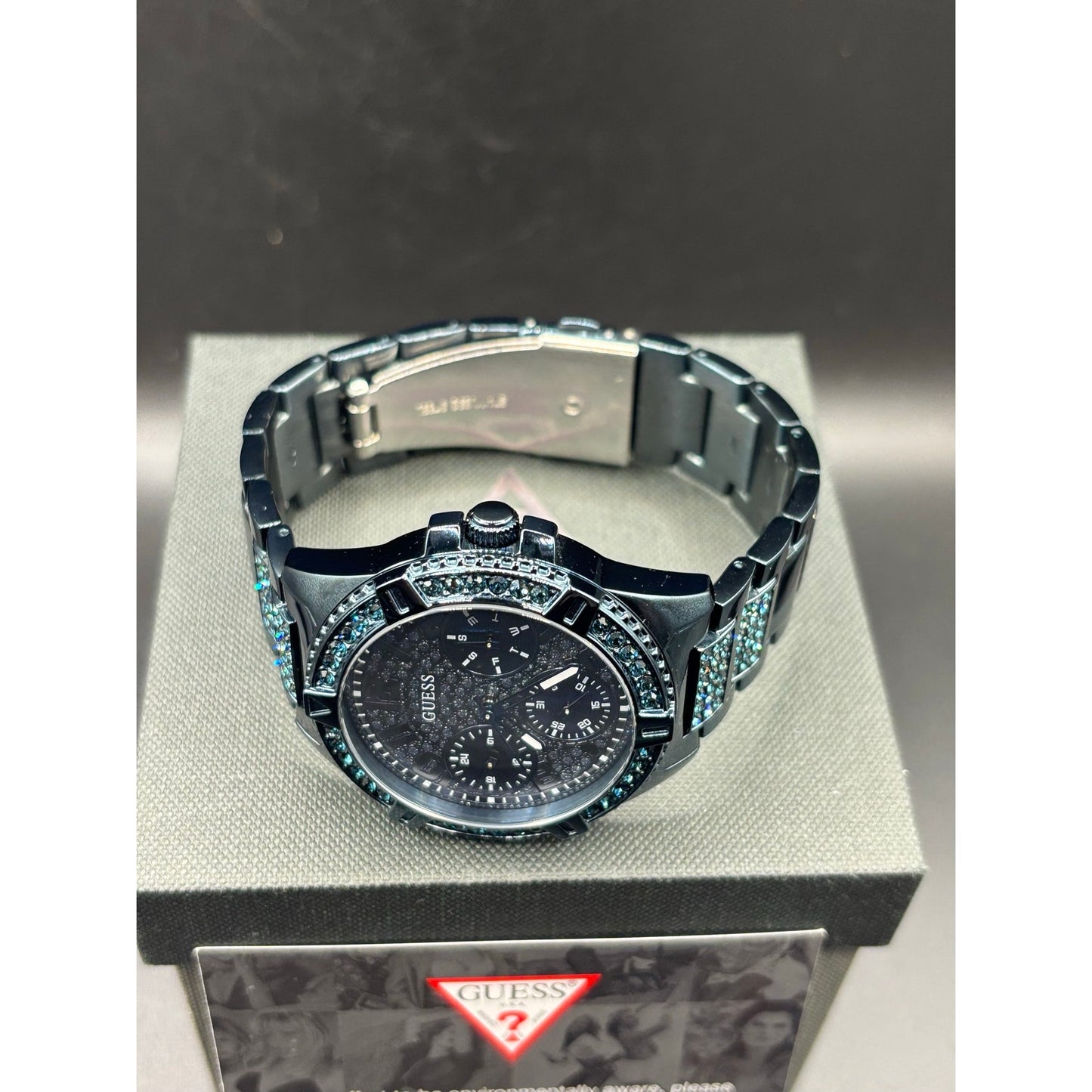 GUESS Lady Frontier GW0044L2 Blue Crystal Multifunction Women's Watch