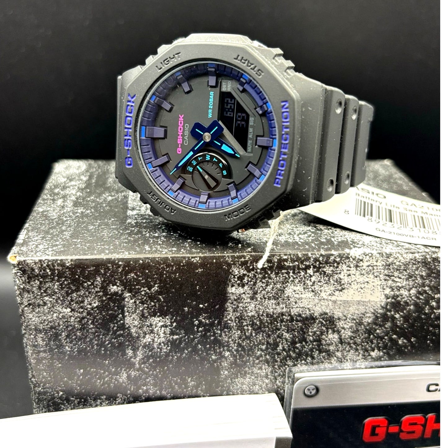 Casio G-Shock GA2100VB-1A CasiOak Virtual World Carbon Core Men's Ana-Digi Watch