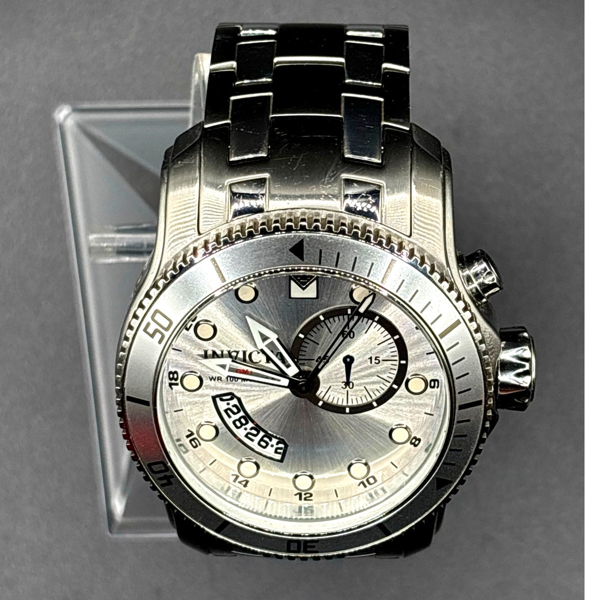 Invicta Pro Diver 6091 GMT 49mm Silver Dial Swiss Quartz Men's Watch