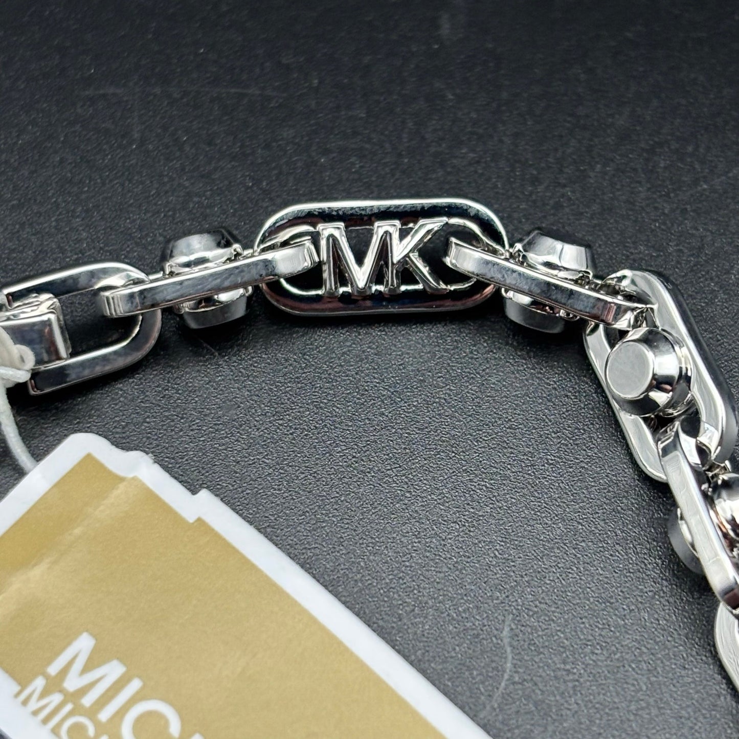 Michael Kors Astor Link Bracelet & Necklace Set Silver Tone Womens Jewelry NIBWT