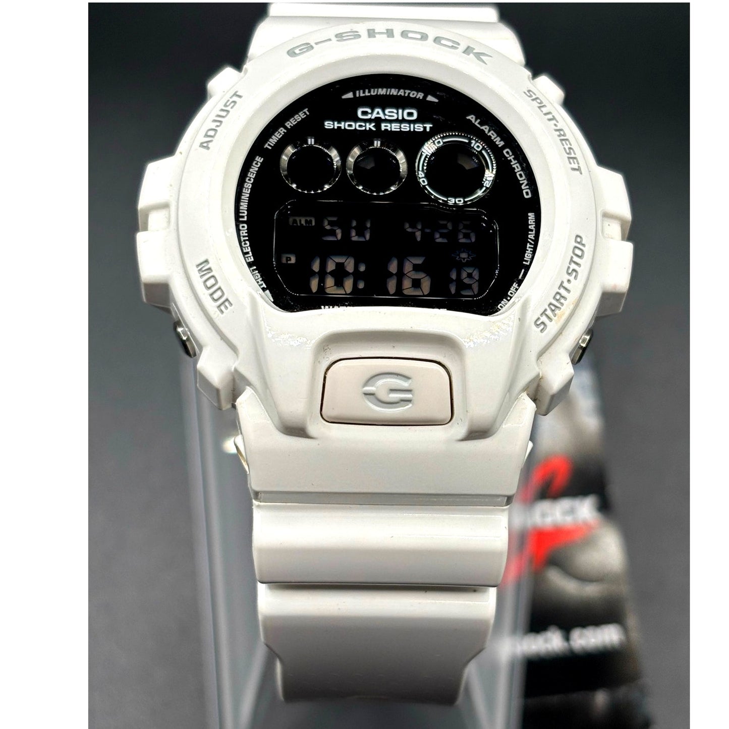 Casio G-Shock DW6900-7 Metallic Mirror White Glossy Digital Men's Watch NIBWT