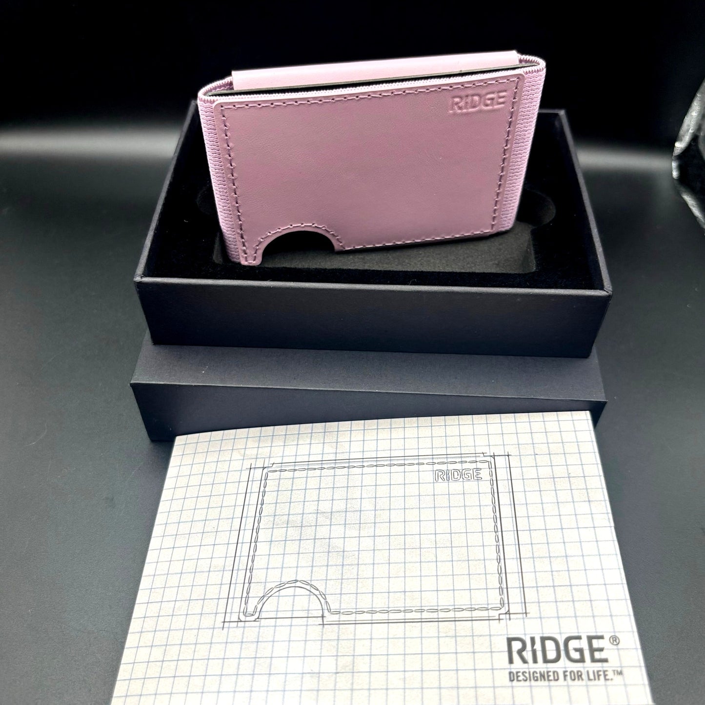 Ridge Biflex Leather Wallet RFID Blocking Slim Minimalist Card Holder NIBWT