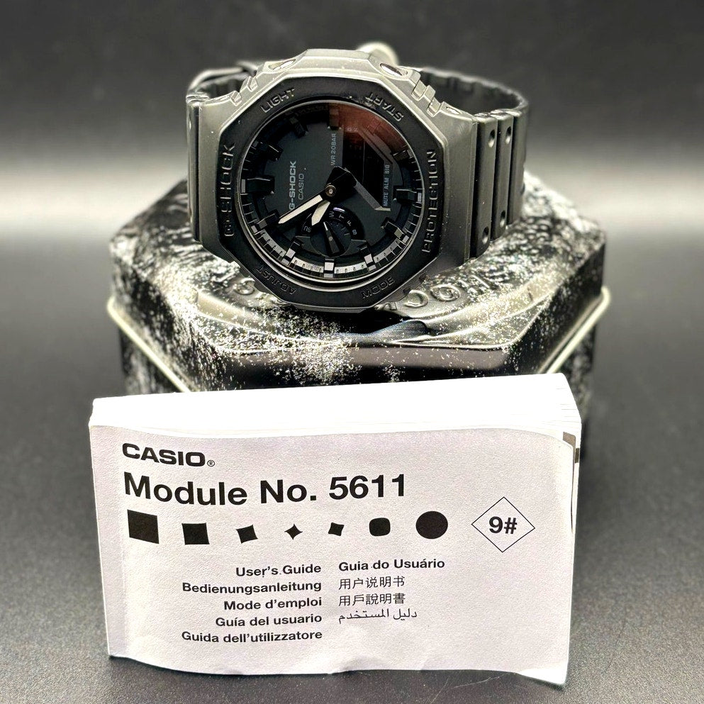 Casio G-Shock GA2100-1A1 Monochrome Black Carbon Core Analog Digital Men’s Watch