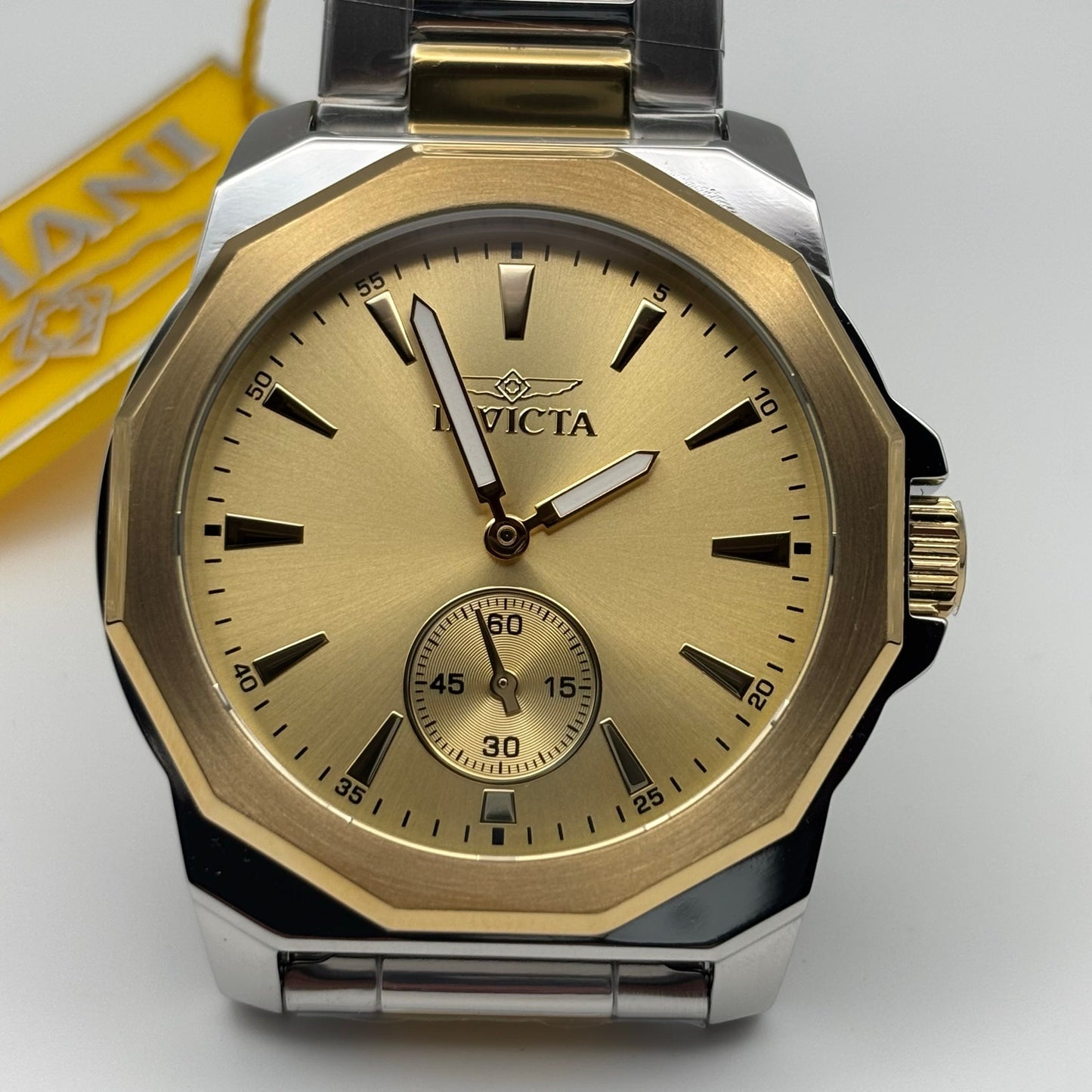 Invicta Speedway 49329 Mens 42mm Two Tone Stainless Steel Quartz Watch BNWT