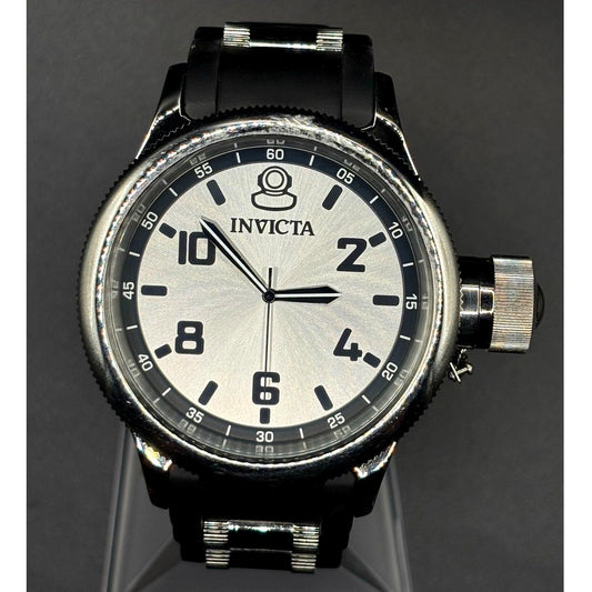 Invicta Russian Diver 1435 51.5mm Silver Dial Swiss Parts Men’s Watch Full Set