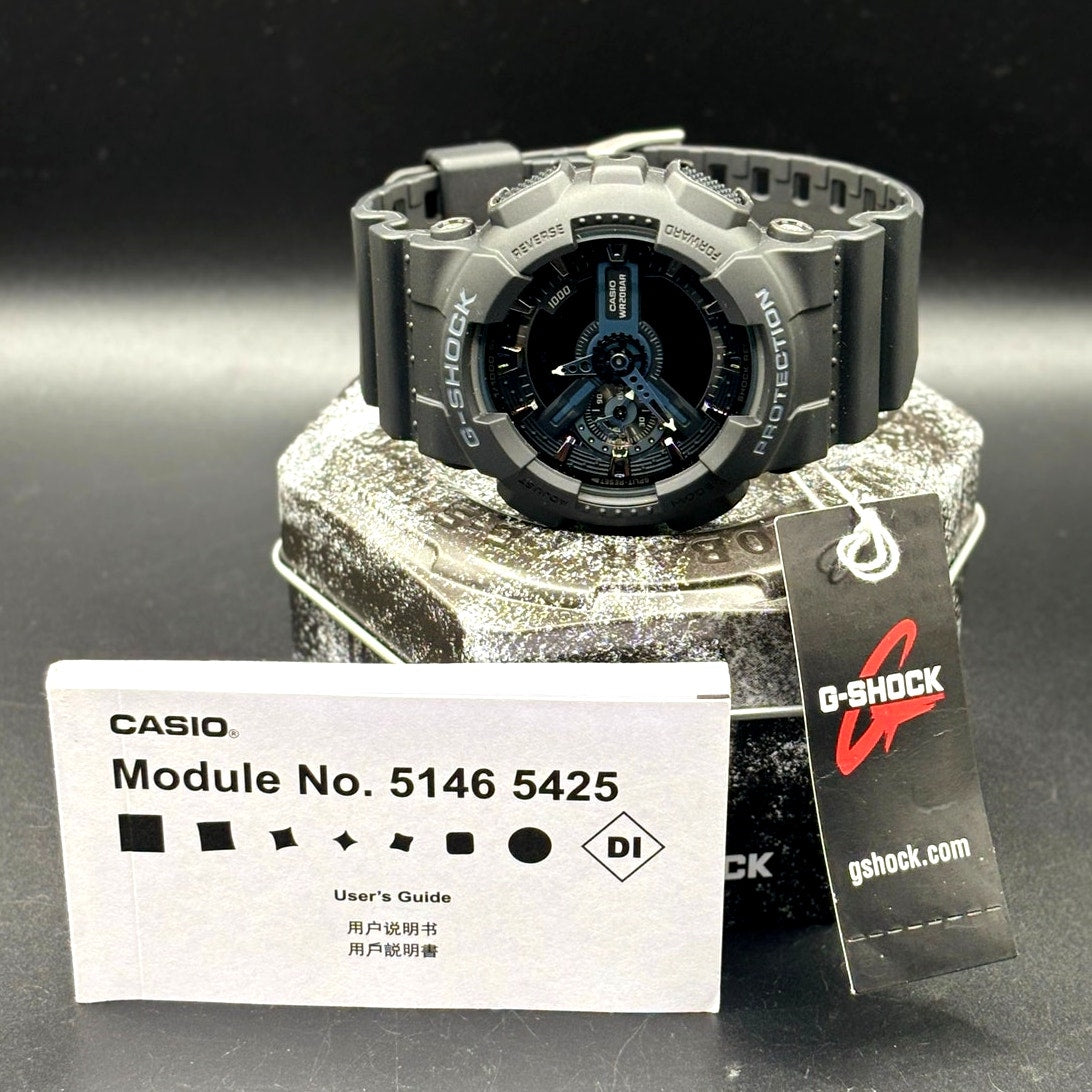 Casio G-Shock GA110-1B Black Analog Digital 200M Men’s Watch NIBWT