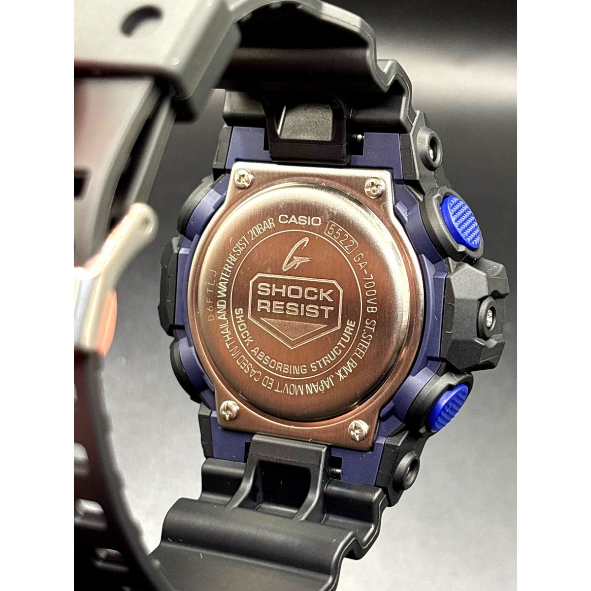 Casio G-Shock GA700VB-1A Virtual Blue Analog Digital Men’s Watch