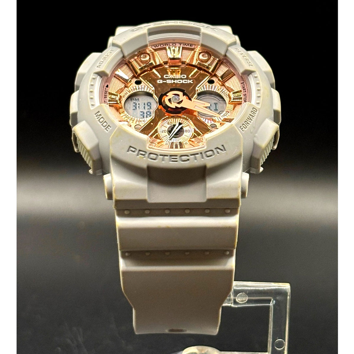 Casio G-Shock GMA-S120MF-8A Matte Gray Metallic Rose Gold Dial Women's Watch