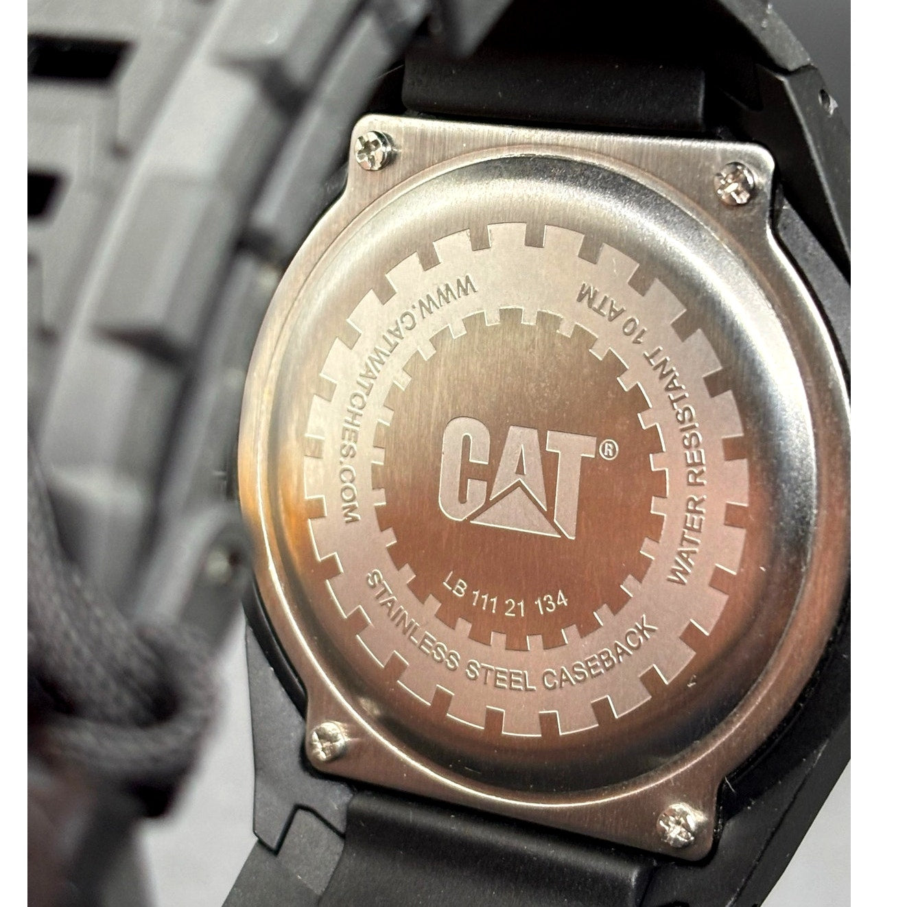 CAT Caterpillar Motion LB.111.21.134 Black Orange 45mm Men's Watch NIBWT
