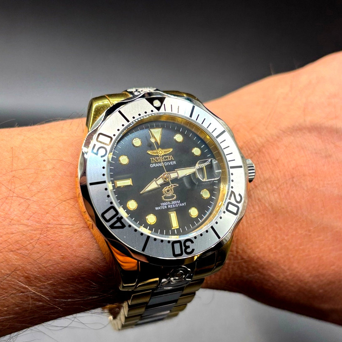 Invicta 16034 Grand Diver Automatic Two Tone Stainless Steel Men's 47mm Watch