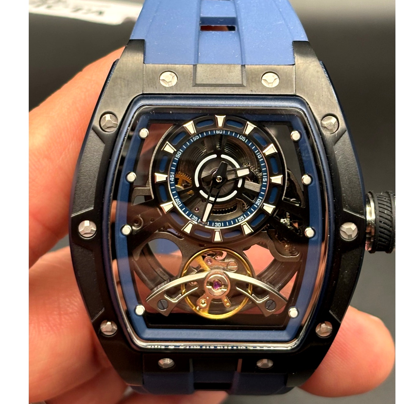 Invicta S1 Rally Torque 49036 Automatic Skeleton Dial Mens Watch 44mm Blue NIB