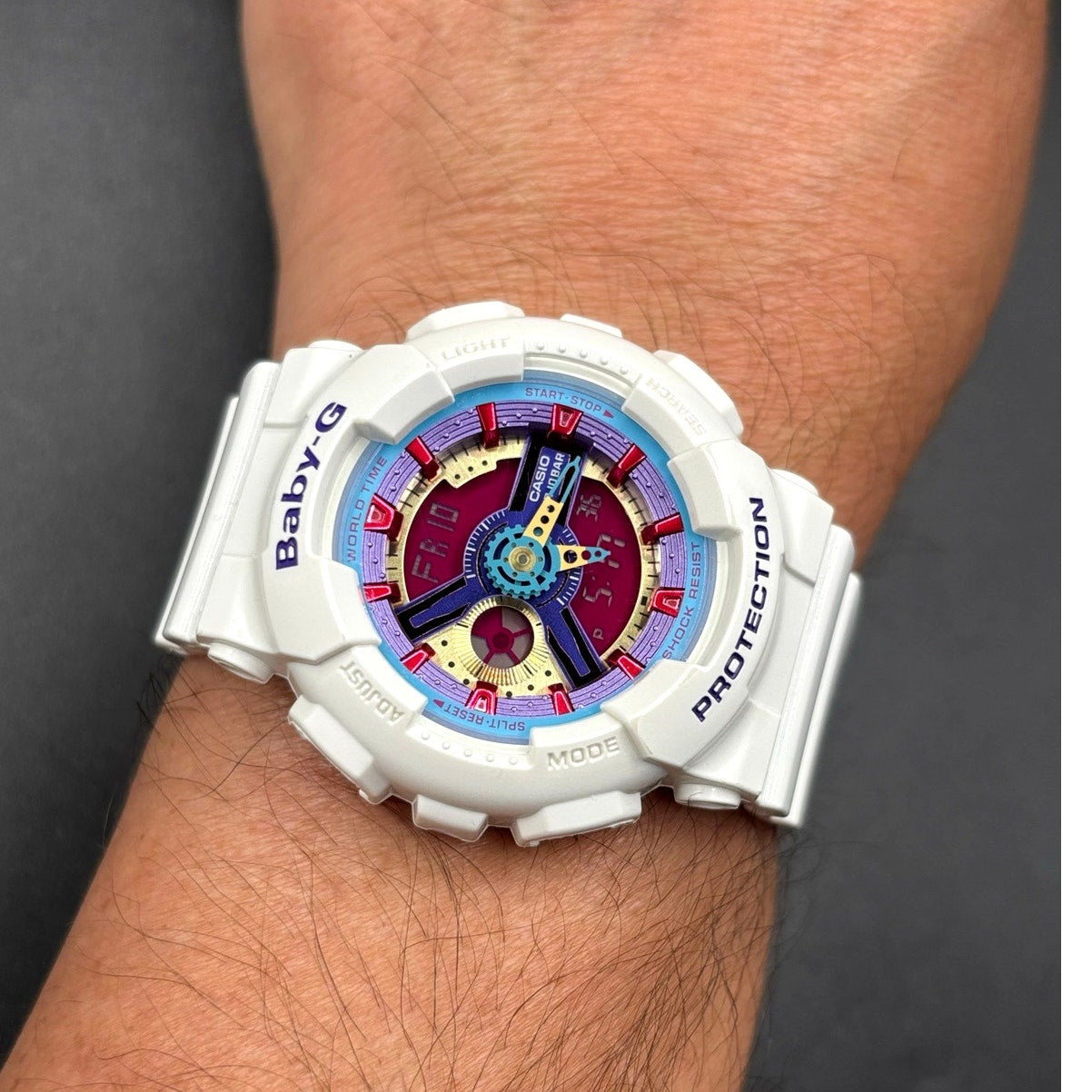 Casio Baby-G BA112-7A White Analog Digital Women's Watch NIB Discontinued