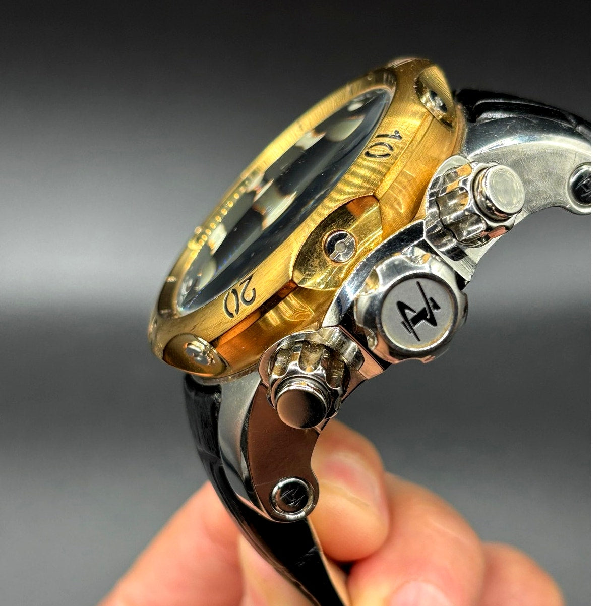 Invicta Reserve Venom 0360 Swiss Made Chronograph 54mm Leather Watch