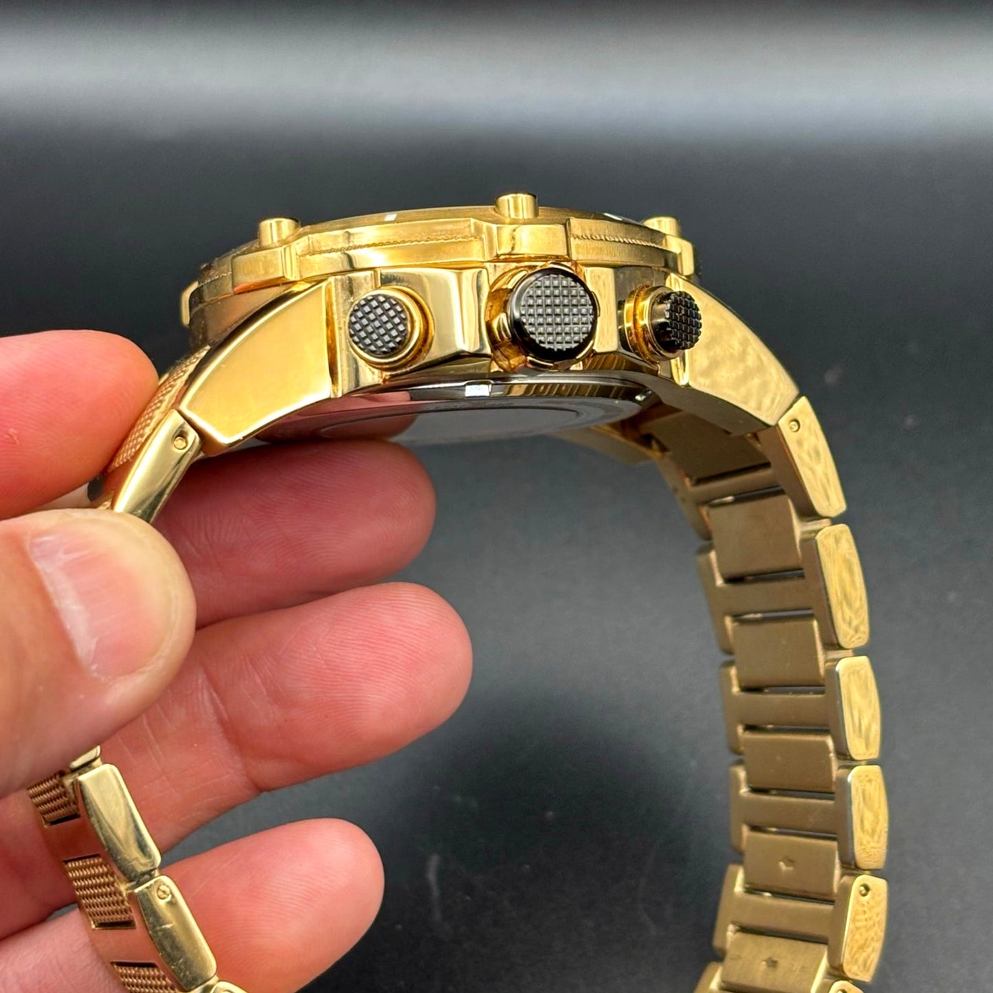 Invicta Speedway 19529 Men's Ion Gold Plated Chronograph Swiss Quartz 51mm Watch