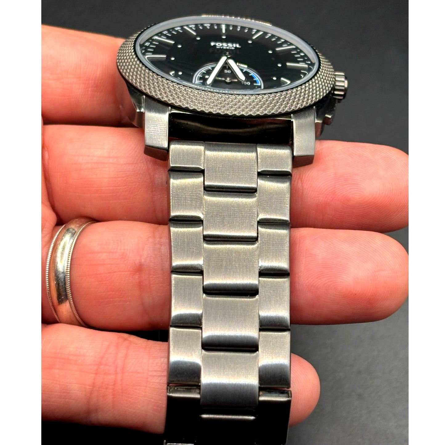 Fossil Q FTW1166 Machine Hybrid Smartwatch Black Steel 45mm Men’s Watch