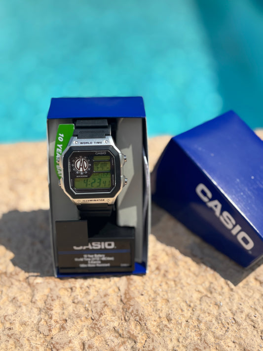 Modded Casio AE1200WHD “Minimalist Cigar Edition” – Custom Gel Filter, Rubber Straps & Unique Cigar Band Emblem