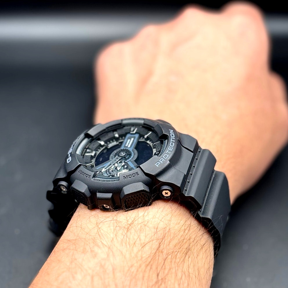 Casio G Shock GA 110 1B Black Analog Digital 200M Mens Watch NIBWT