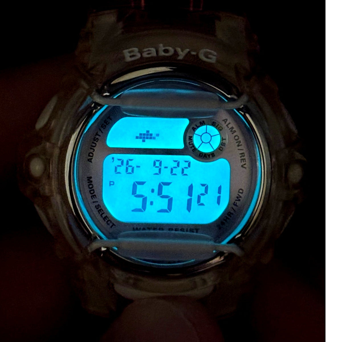 Casio Baby-G BG169R-4 Pink Clear Digital Shock Resistant 200M Women’s Watch