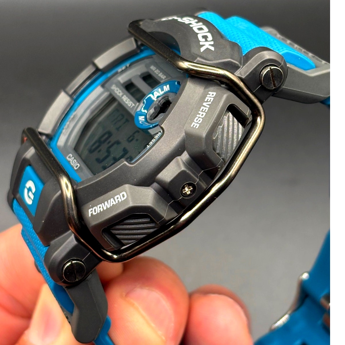 Casio G-Shock GD-400-2 Blue Gray Digital World Time Men's Watch Discontinued