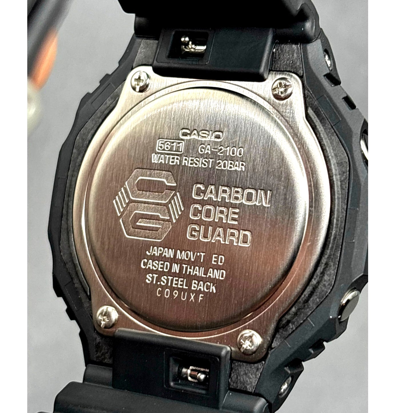 Casio G-Shock GA2100-1A1 Monochrome Black Carbon Core Analog Digital Men’s Watch