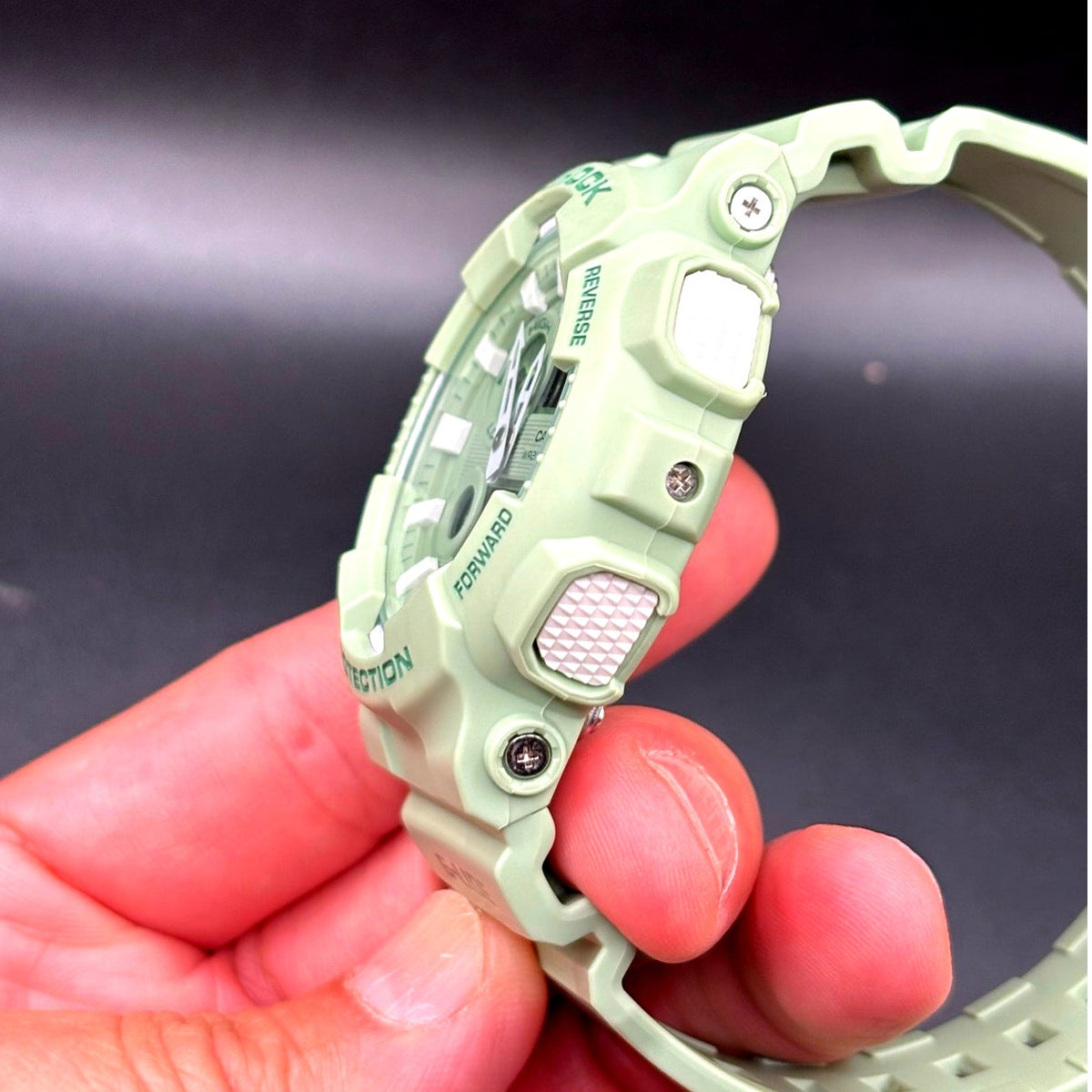 Casio G-Shock G-LIDE GAX-100CSB-3A Pastel Green Moon Tide Thermometer Watch