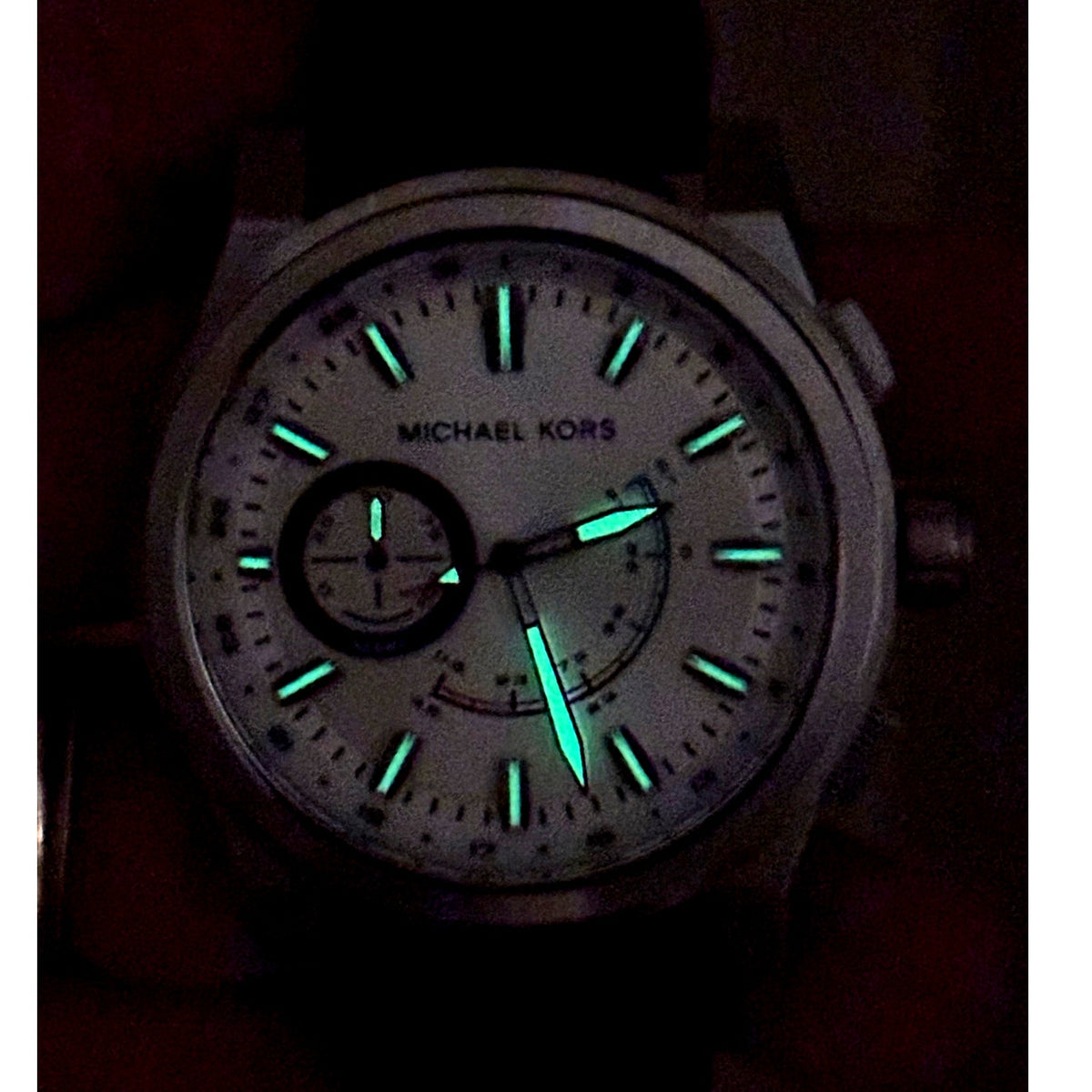 Michael Kors Access Grayson MKT4009 Hybrid Smartwatch 47mm Silver Black Strap