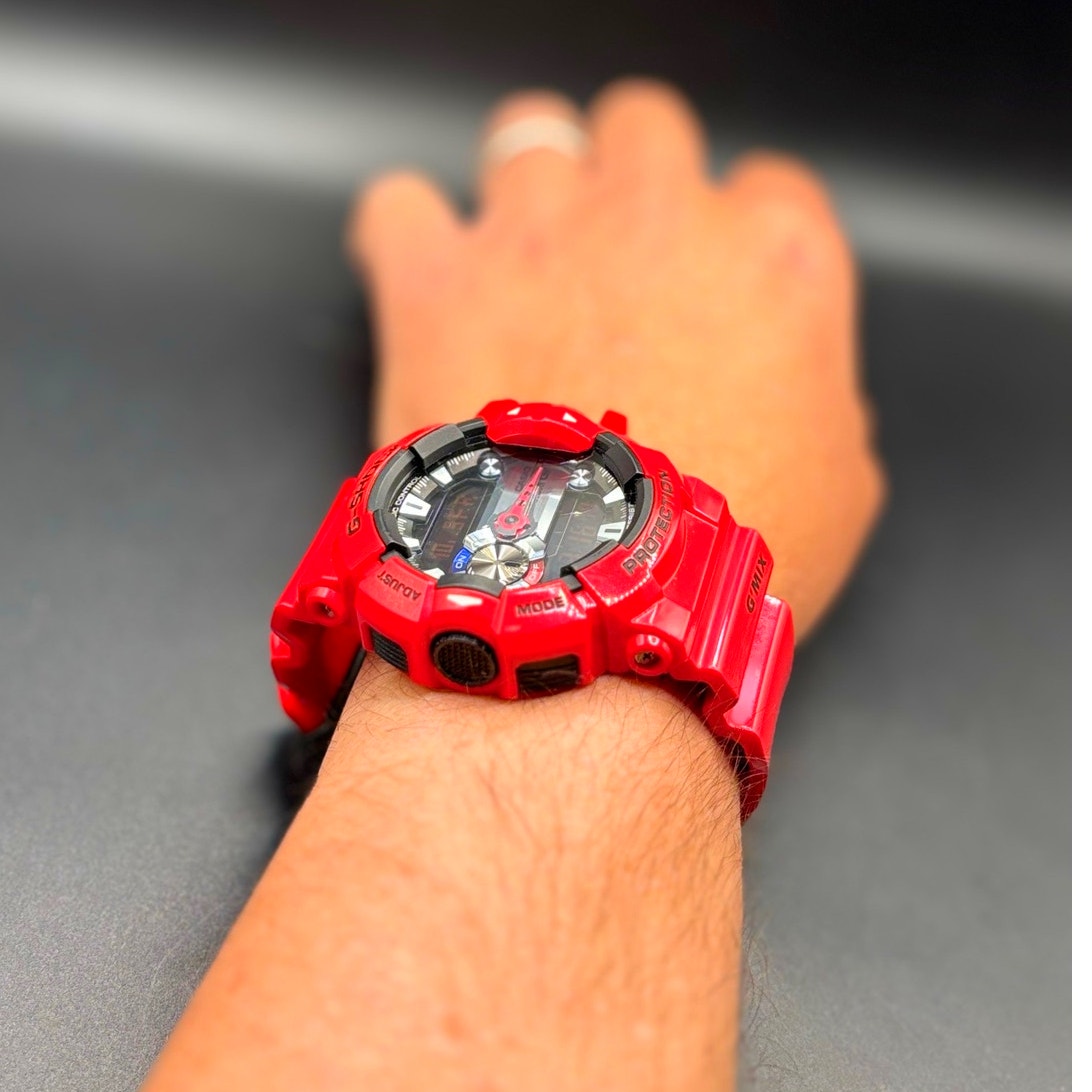Casio G-Shock GBA-400-4A G’MIX Bluetooth Red Analog Digital Men’s Watch